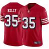 Red Throwback Jermaine Kelly Jr. 49ers Jersey Custom Sewn-on Patches Mens Womens Youth