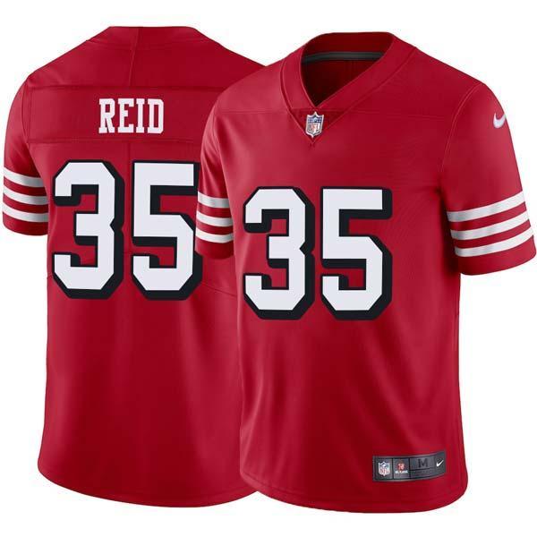 Red Throwback Eric Reid 49ers Jersey Custom Sewn-on Patches Mens Womens Youth