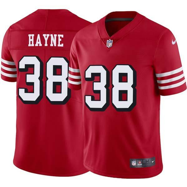 Red Throwback Jarryd Hayne 49ers Jersey Custom Sewn-on Patches Mens Womens Youth