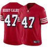 Red Throwback Briean Boddy-Calhoun 49ers Jersey Custom Sewn-on Patches Mens Womens Youth