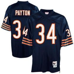 Navy Throwback Walter Payton Chicago Bears #34 Stitched Jersey