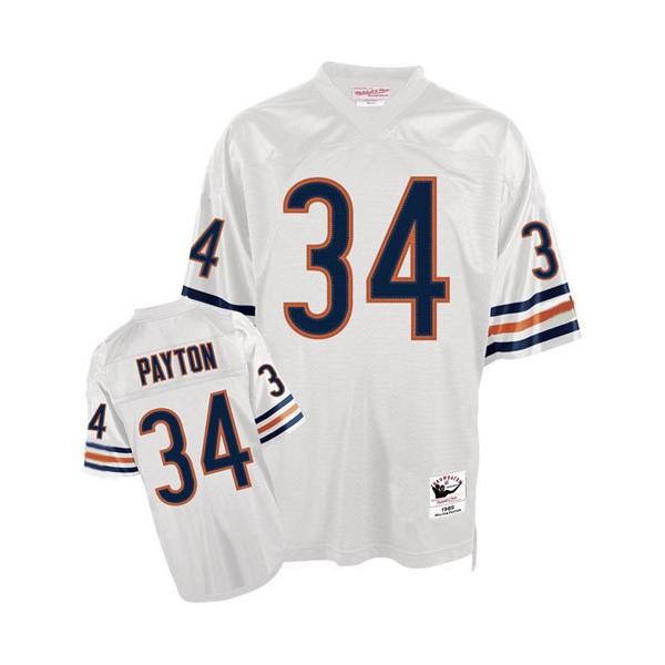 Walter Payton Chicago Football Jersey - Chicago #34 Football Jersey(White Throwback)