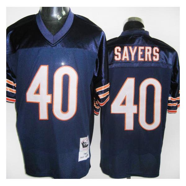 Gale Sayers Chicago Football Jersey - Chicago #40 Football Jersey(Navy Throwback)