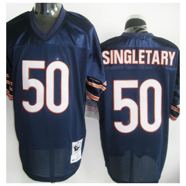 Mike Singletary Chicago Football Jersey - Chicago #50 Football Jersey(Navy Throwback)