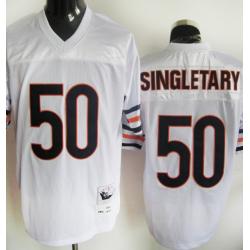Mike Singletary Chicago Football Jersey - Chicago #50 Football Jersey(White Throwback)