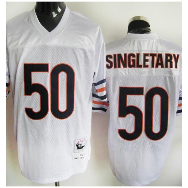 Mike Singletary Chicago Football Jersey - Chicago #50 Football Jersey(White Throwback)