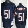 Navy Throwback Dick Butkus Chicago Bears #51 Jersey