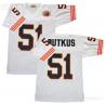 Dick Butkus Chicago Football Jersey - Chicago #51 Football Jersey(White Throwback with bear patch)