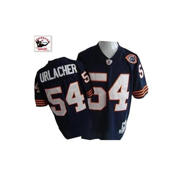 Brian Urlacher Chicago Football Jersey - Chicago #54 Football Jersey(Navy Throwback with Bear Patch)