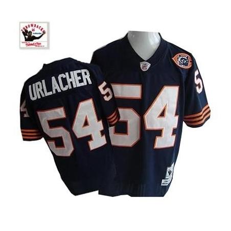 Brian Urlacher Chicago Football Jersey - Chicago #54 Football Jersey(Navy Throwback with Bear Patch)