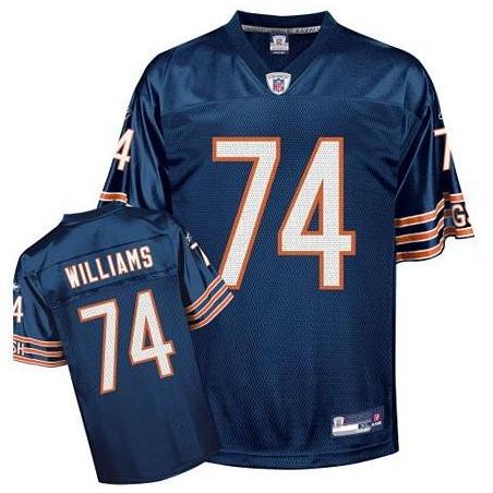 Chris Williams Chicago Football Jersey - Chicago #74 Football Jersey(Navy)