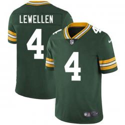 Green Verne Lewellen Packers Jersey Custom Sewn-on Patches Mens Womens Youth