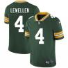 Green Verne Lewellen Packers Jersey Custom Sewn-on Patches Mens Womens Youth