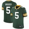 Green Hank Bruder Packers Jersey Custom Sewn-on Patches Mens Womens Youth