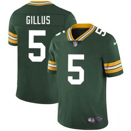 Green Willie Gillus Packers Jersey Custom Sewn-on Patches Mens Womens Youth