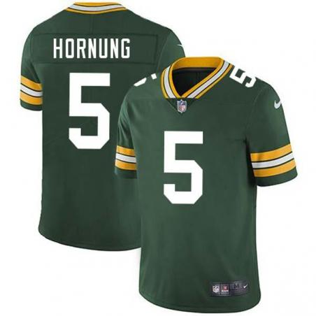 Green Paul Hornung Packers Jersey Custom Sewn-on Patches Mens Womens Youth