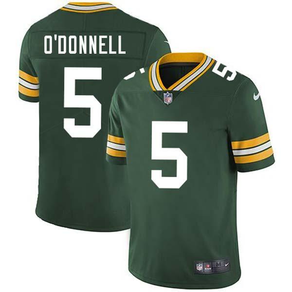 Green Dick O'Donnell Packers Jersey Custom Sewn-on Patches Mens Womens Youth