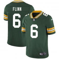 Green Ryan Flinn Packers Jersey Custom Sewn-on Patches Mens Womens Youth