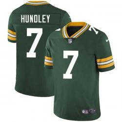 Green Brett Hundley Packers Jersey Custom Sewn-on Patches Mens Womens Youth