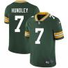 Green Brett Hundley Packers Jersey Custom Sewn-on Patches Mens Womens Youth