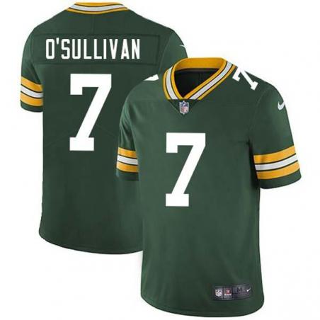 Green J.T. O'Sullivan Packers Jersey Custom Sewn-on Patches Mens Womens Youth