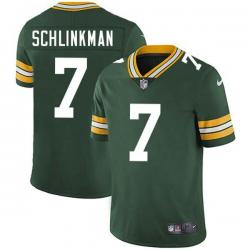 Green Walt Schlinkman Packers Jersey Custom Sewn-on Patches Mens Womens Youth