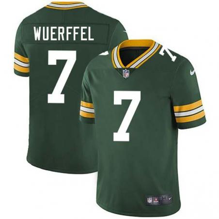 Green Danny Wuerffel Packers Jersey Custom Sewn-on Patches Mens Womens Youth