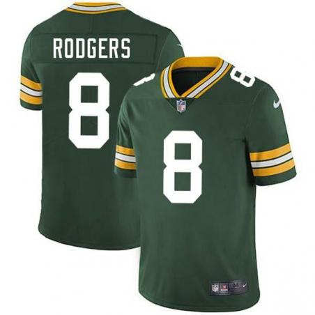 Green Amari Rodgers Packers Jersey Custom Sewn-on Patches Mens Womens Youth