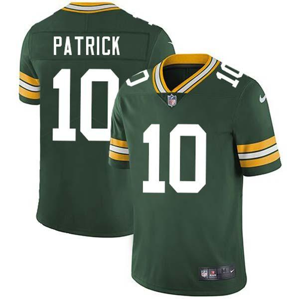 Green Frank Patrick Packers Jersey Custom Sewn-on Patches Mens Womens Youth