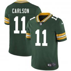 Green Wes Carlson Packers Jersey Custom Sewn-on Patches Mens Womens Youth