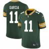 Green Eddie Garcia Packers Jersey Custom Sewn-on Patches Mens Womens Youth