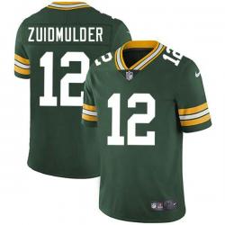 Green Dave Zuidmulder Packers Jersey Custom Sewn-on Patches Mens Womens Youth
