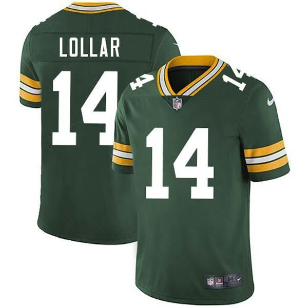 Green Slick Lollar Packers Jersey Custom Sewn-on Patches Mens Womens Youth
