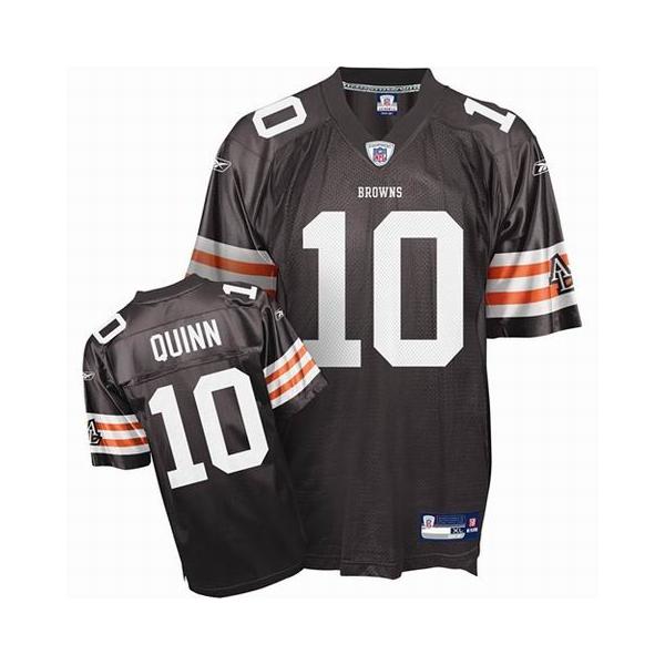 Brady Quinn Cleveland Football Jersey - Cleveland #10 Football Jersey(Brown)