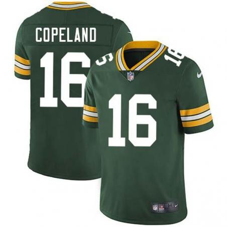 Green Russell Copeland Packers Jersey Custom Sewn-on Patches Mens Womens Youth