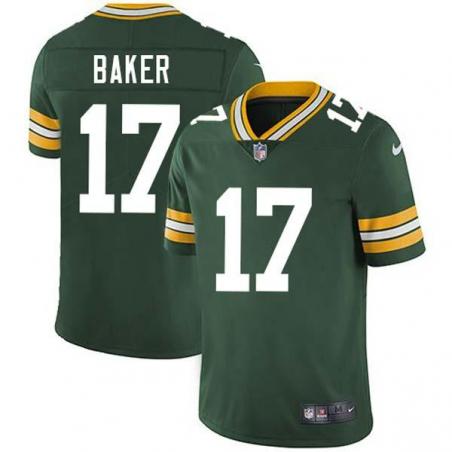 Green Bullet Baker Packers Jersey Custom Sewn-on Patches Mens Womens Youth