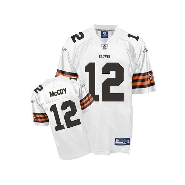 Colt McCoy Cleveland Football Jersey - Cleveland #12 Football Jersey(White)