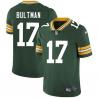 Green Art Bultman Packers Jersey Custom Sewn-on Patches Mens Womens Youth