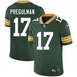 Green Merv Pregulman Packers Jersey Custom Sewn-on Patches Mens Womens Youth
