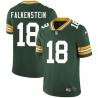Green Tony Falkenstein Packers Jersey Custom Sewn-on Patches Mens Womens Youth