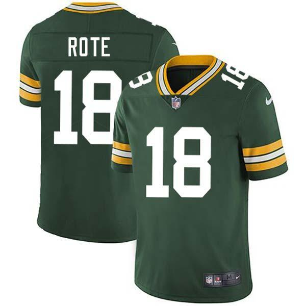 Green Tobin Rote Packers Jersey Custom Sewn-on Patches Mens Womens Youth
