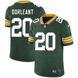Green Makinton Dorleant Packers Jersey Custom Sewn-on Patches Mens Womens Youth