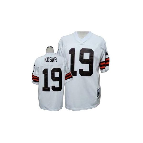 Bernie Kosar Cleveland Football Jersey - Cleveland #19 Football Jersey(White Throwback)