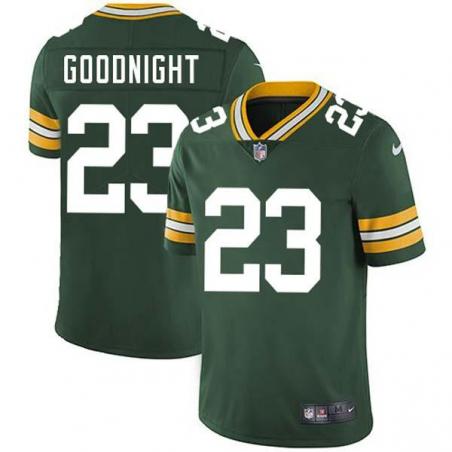 Green Clyde Goodnight Packers Jersey Custom Sewn-on Patches Mens Womens Youth