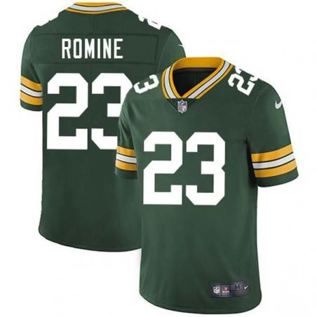 Green Al Romine Packers Jersey Custom Sewn-on Patches Mens Womens Youth