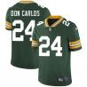Green Waldo Don Carlos Packers Jersey Custom Sewn-on Patches Mens Womens Youth