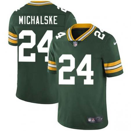Green Mike Michalske Packers Jersey Custom Sewn-on Patches Mens Womens Youth