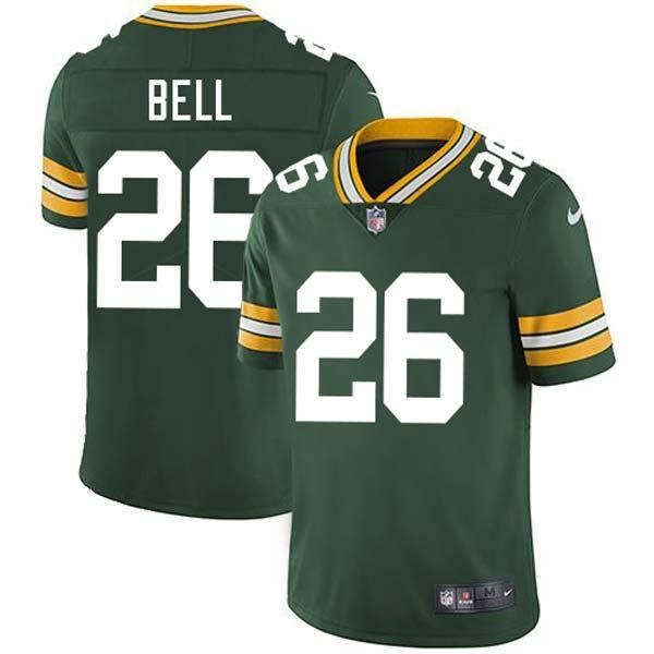 Green Josh Bell Packers Jersey Custom Sewn-on Patches Mens Womens Youth