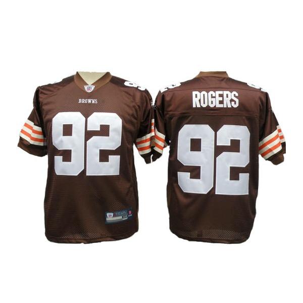 Shaun Rogers Cleveland Football Jersey - Cleveland #92 Football Jersey(Brown)