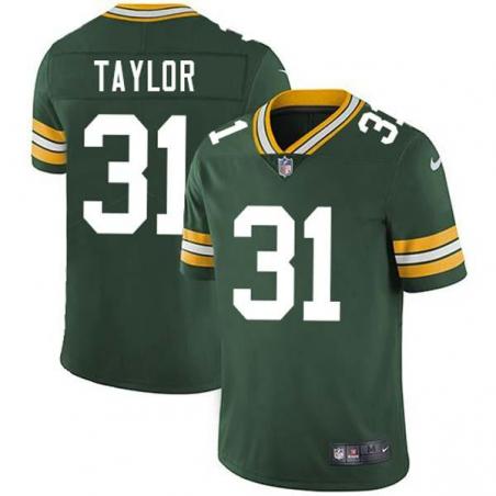 Green Jim Taylor Packers Jersey Custom Sewn-on Patches Mens Womens Youth
